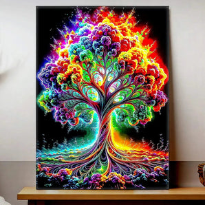 Tableau Arbre de vie Coloré