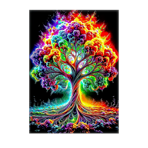 Tableau Arbre de vie Coloré
