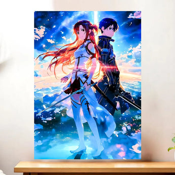 Tableau Asuna et Kirito