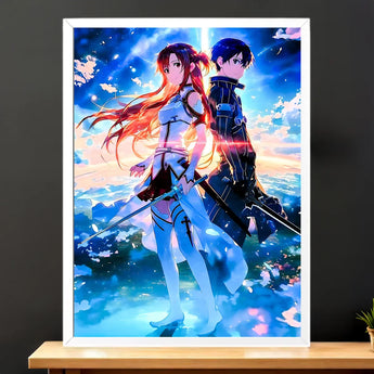 Tableau Asuna et Kirito