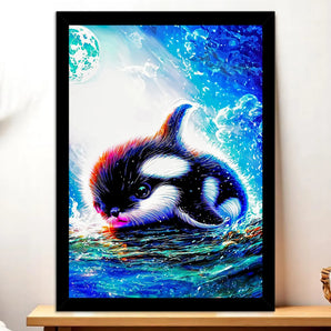 Tableau Bébé Orque