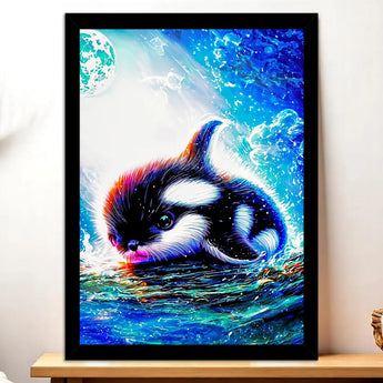 Tableau Bébé Orque