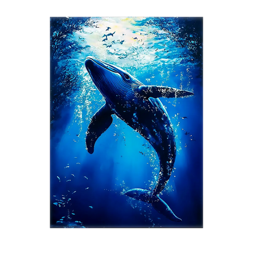 Tableau Baleine Bleue