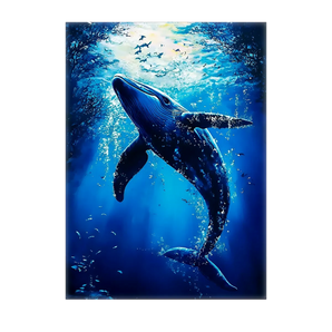 Tableau Baleine Bleue