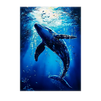 Tableau Baleine Bleue