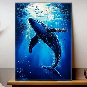 Tableau Baleine Bleue