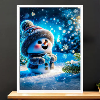Tableau Bonhomme de Neige Mignon
