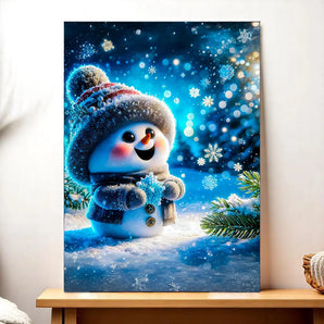 Tableau Bonhomme de Neige Mignon
