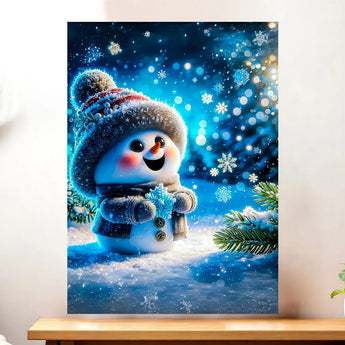 Tableau Bonhomme de Neige Mignon