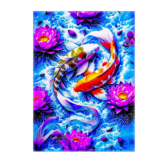 Tableau Carpe Koi