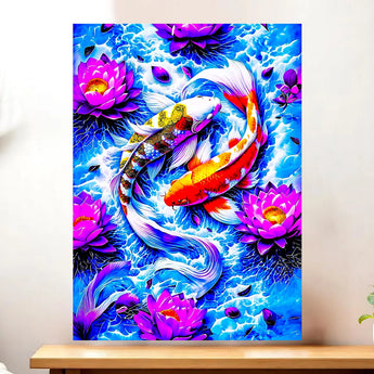 Tableau Carpe Koi