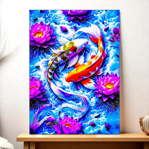 Tableau Carpe Koi