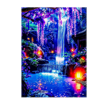 Tableau Cascade Fleur