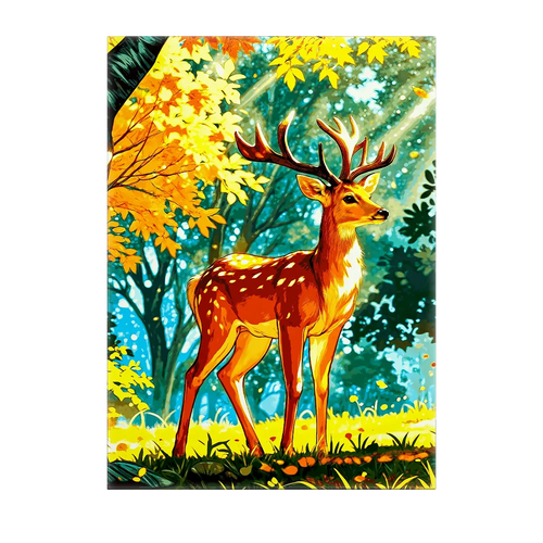 Tableau Cerf Dessin