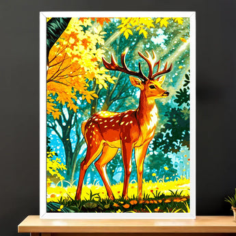 Tableau Cerf Dessin
