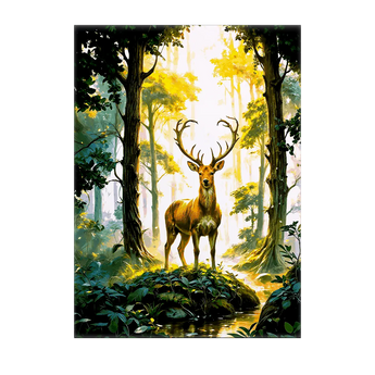 Tableau Cerf Forêt
