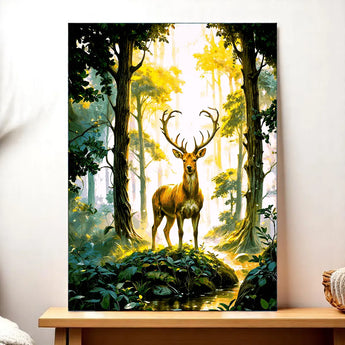 Tableau Cerf Forêt