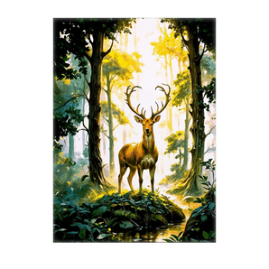 Tableau Cerf Forêt