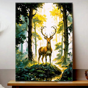 Tableau Cerf Forêt