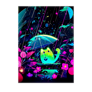 Tableau Chat Néon