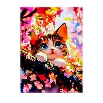 Tableau Chat Printemps