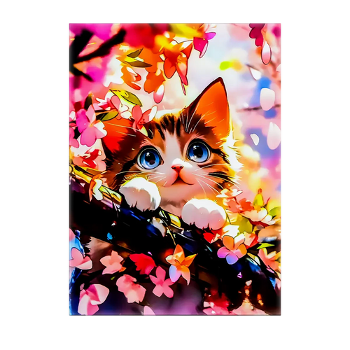 Tableau Chat Printemps
