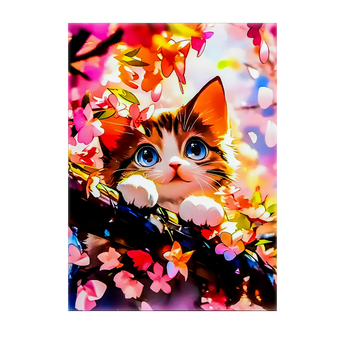 Tableau Chat Printemps