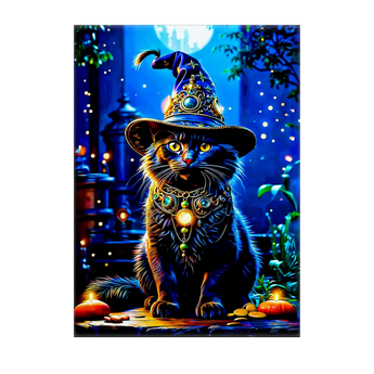 Tableau Chat Sorcier