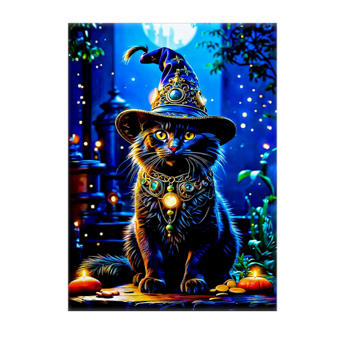 Tableau Chat Sorcier