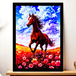Tableau Cheval Prairie