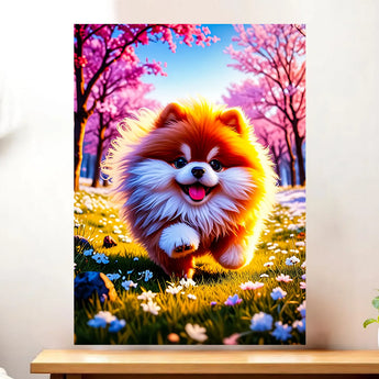 Tableau Chien Fluffy