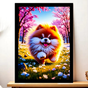 Tableau Chien Fluffy
