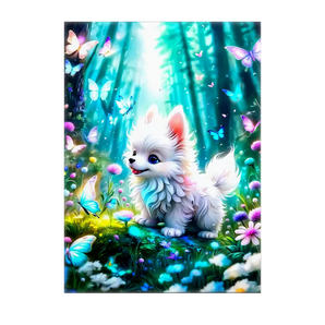 Tableau Chien Papillon