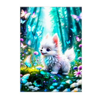 Tableau Chien Papillon