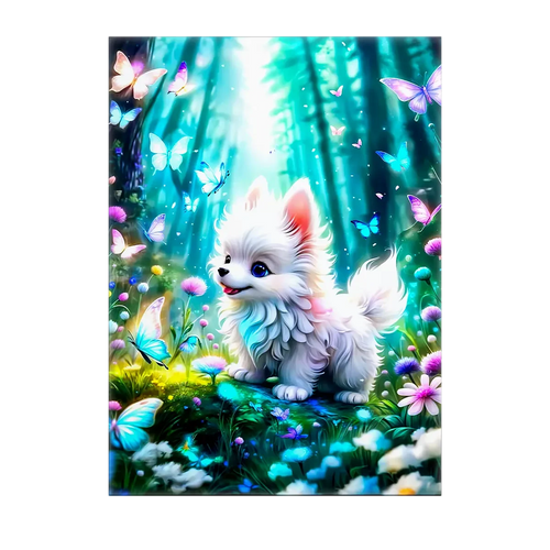 Tableau Chien Papillon