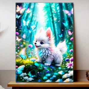 Tableau Chien Papillon