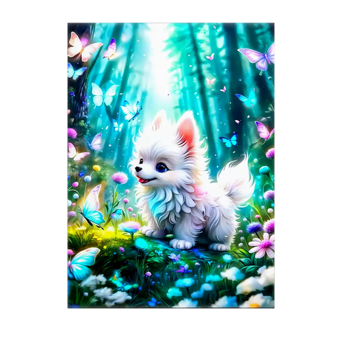 Tableau Chien Papillon