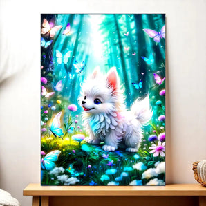 Tableau Chien Papillon