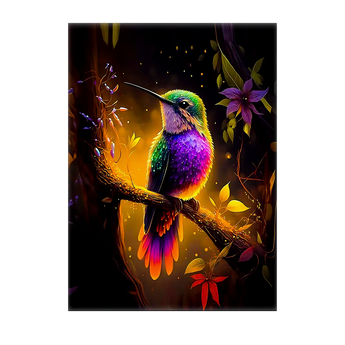 Tableau Colibris Violet