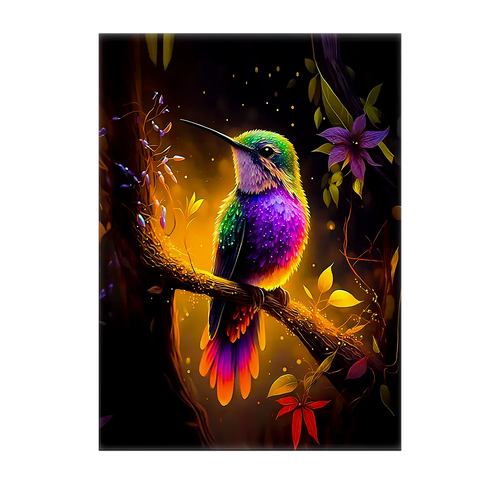 Tableau Colibris Violet
