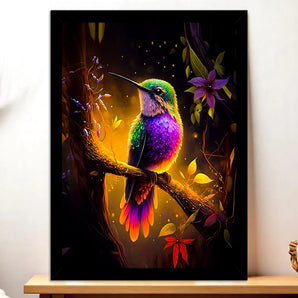 Tableau Colibris Violet