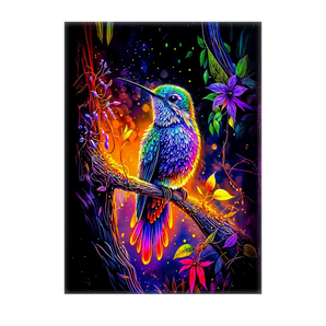 Tableau Colibris Violet