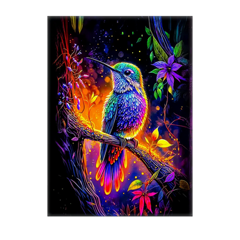 Tableau Colibris Violet