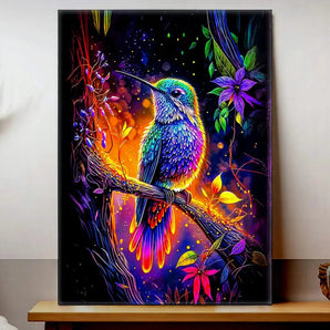 Tableau Colibris Violet
