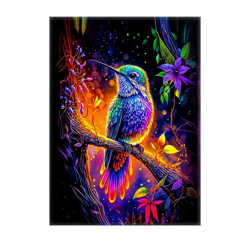 Tableau Colibris Violet