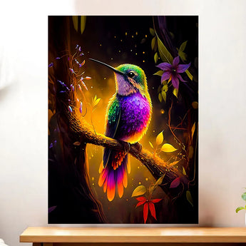 Tableau Colibris Violet