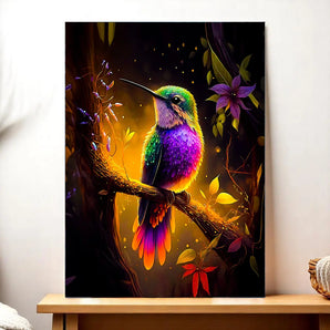 Tableau Colibris Violet