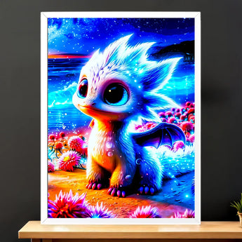 Tableau Dragon Blanc