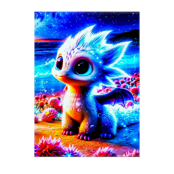 Tableau Dragon Blanc