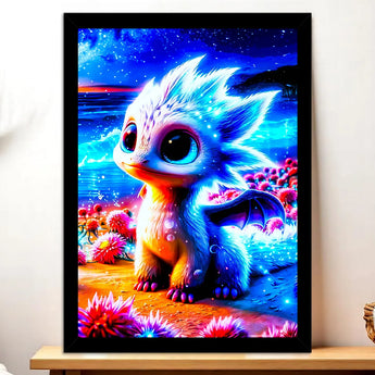 Tableau Dragon Blanc